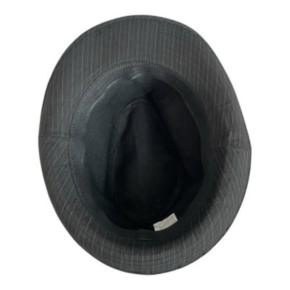 David & Young Unisex Manhattan Classic Striped Trilby Hat OS Structured Gangster